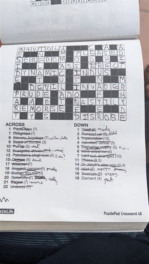 cheeky crossword.